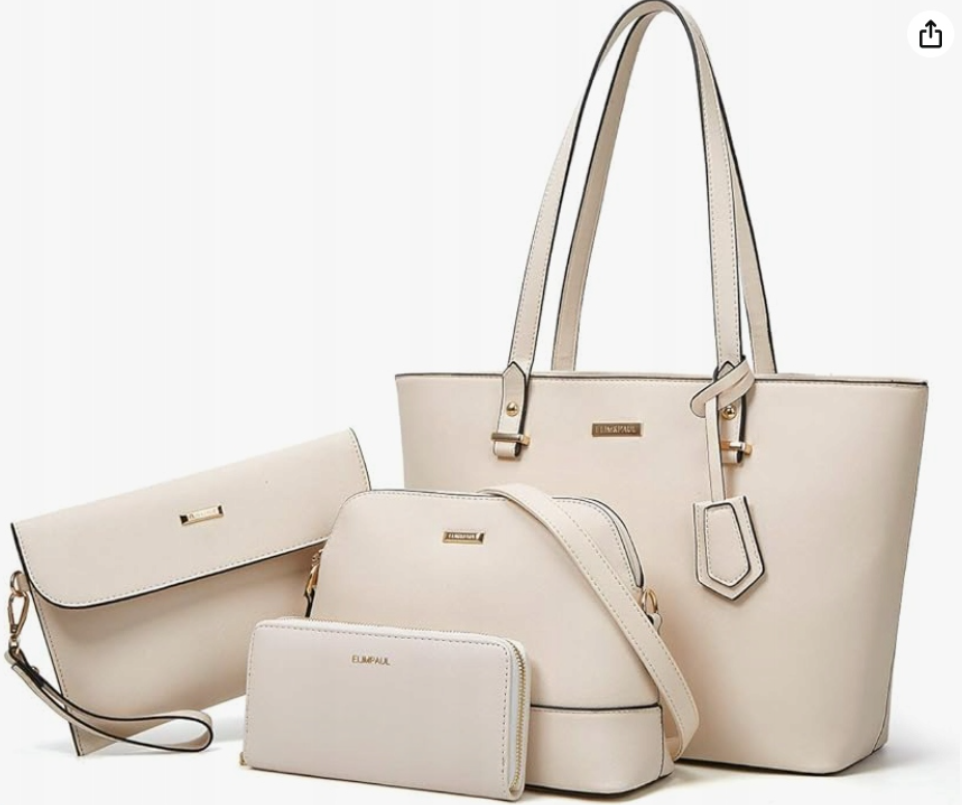 Torebka damska 4-częściowy zestaw - obrazek 2