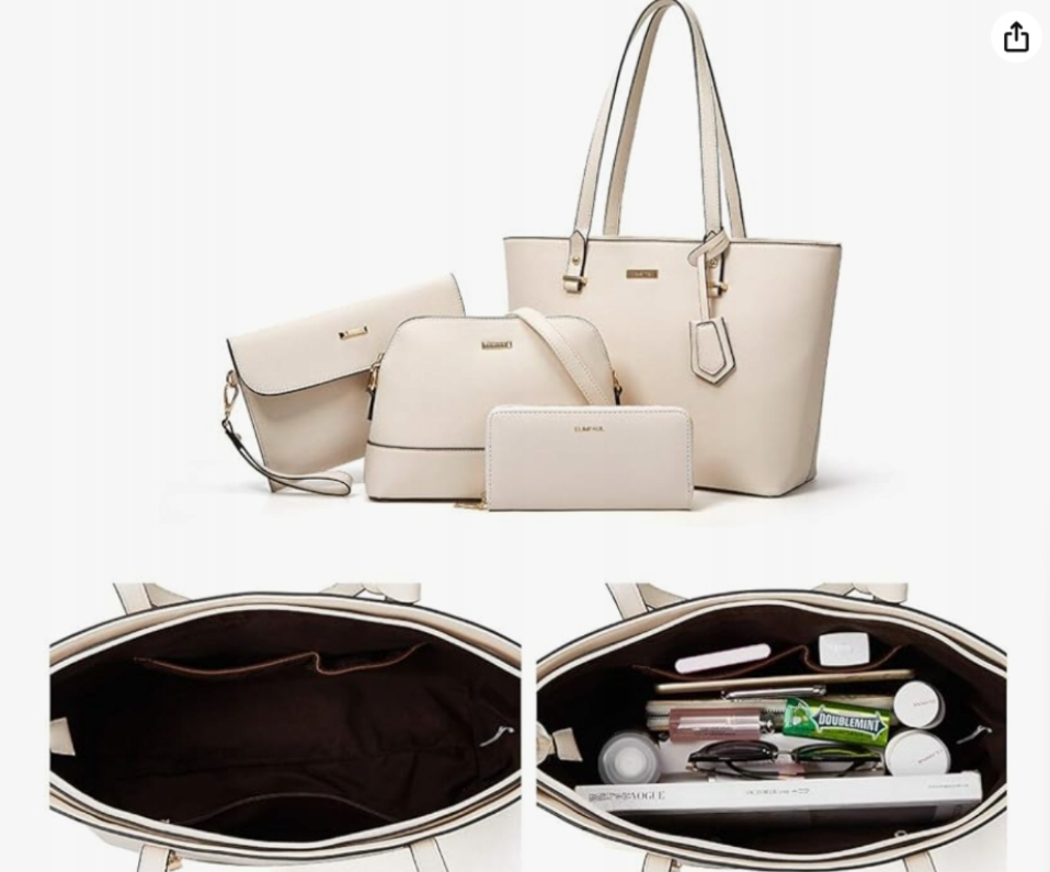 Torebka damska 4-częściowy zestaw - obrazek 3