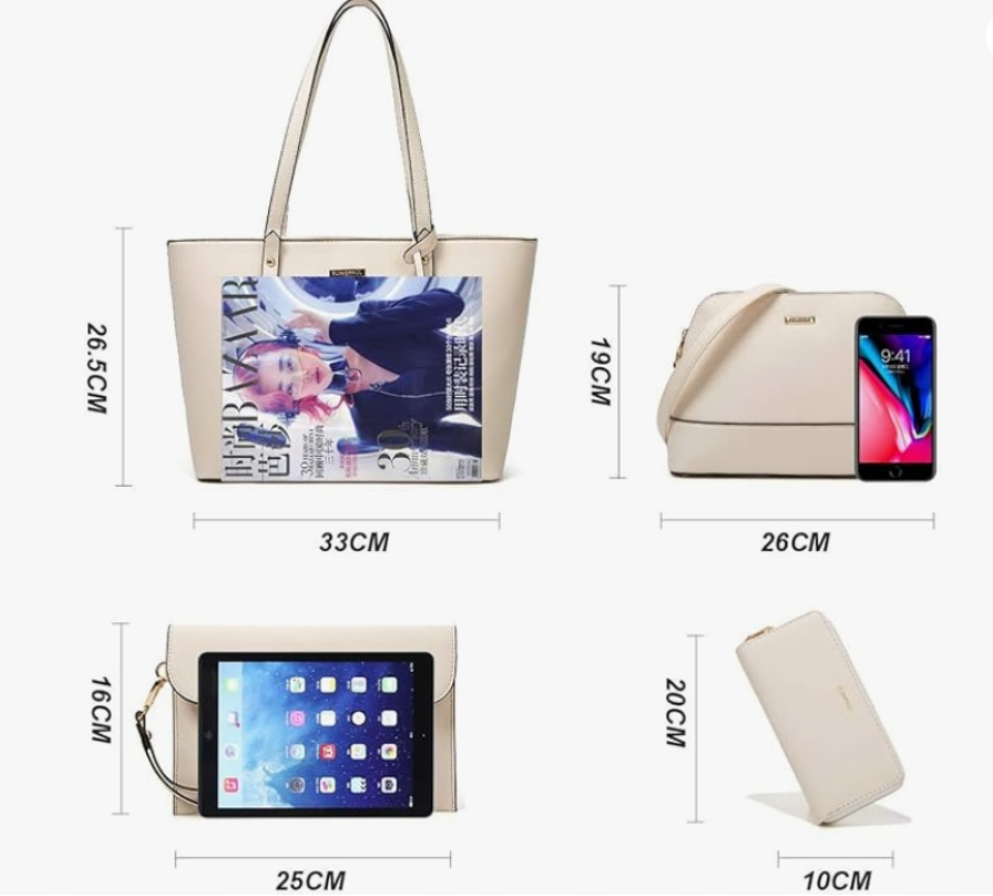 Torebka damska 4-częściowy zestaw - obrazek 5